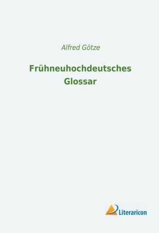Frühneuhochdeutsches Glossar