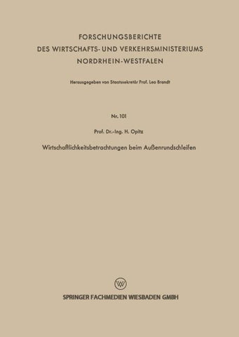 Wirtschaftlichkeitsbetrachtungen beim Außenrundschleifen