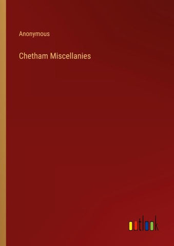 Chetham Miscellanies