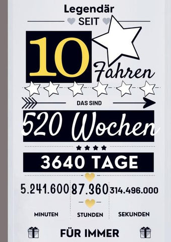 Notizbuch für Jungen 10 Jahre- Geburtstagsgeschenk für 10 jährige Jungen