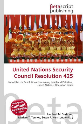 United Nations Security Council Resolution 425