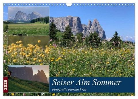 Seiser Alm Sommer (Wandkalender 2026 DIN A3 quer), CALVENDO Monatskalender
