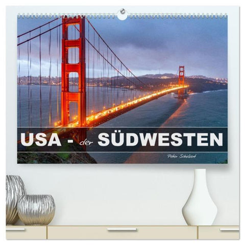 USA - Der Südwesten (hochwertiger Premium Wandkalender 2026 DIN A2 quer), Kunstdruck in Hochglanz