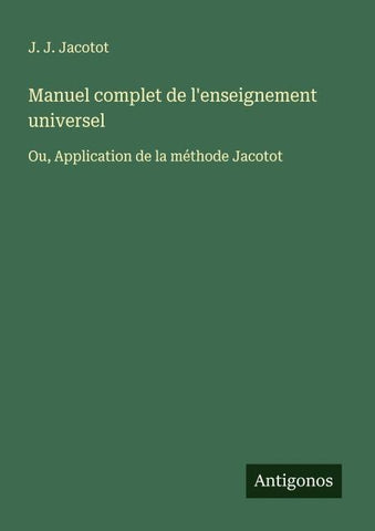 Manuel complet de l'enseignement universel