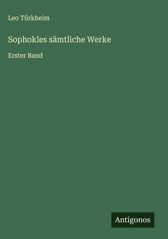 Sophokles sämtliche Werke