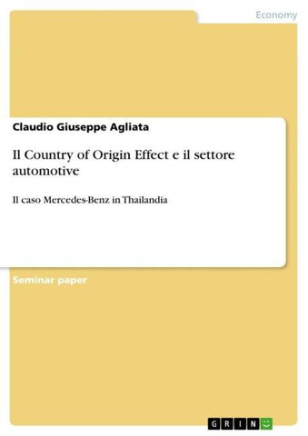 Il Country of Origin Effect e il settore automotive