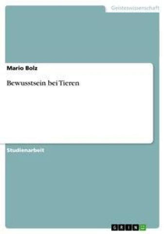 Bewusstsein bei Tieren