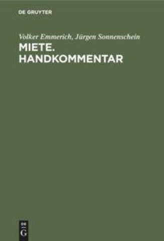 Miete. Handkommentar