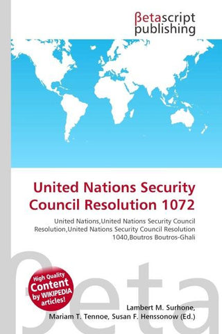 United Nations Security Council Resolution 1072