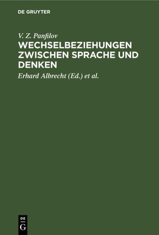Wechselbeziehungen zwischen Sprache und Denken