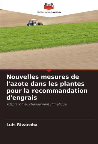 Nouvelles mesures de l'azote dans les plantes pour la recommandation d'engrais