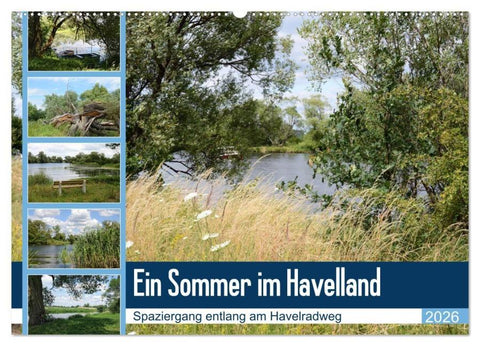 Ein Sommer im Havelland - Spaziergang entlang am Havelradweg (Wandkalender 2026 DIN A2 quer), CALVENDO Monatskalender