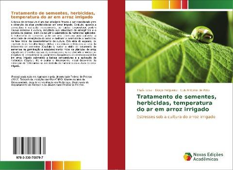 Tratamento de sementes, herbicidas, temperatura do ar em arroz irrigado