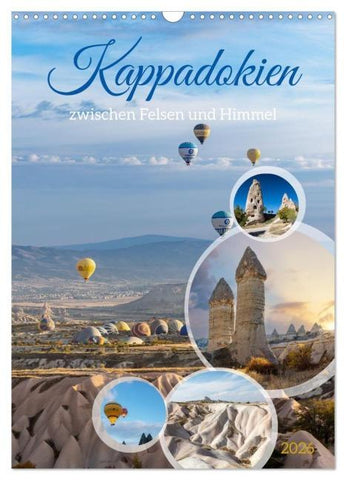 Kappadokien, zwischen Felsen und Himmel (Wandkalender 2026 DIN A3 hoch), CALVENDO Monatskalender