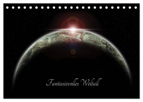 Fantasievolles Weltall (Tischkalender 2026 DIN A5 quer), CALVENDO Monatskalender