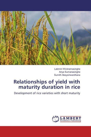 Relationships of yield with maturity duration in rice