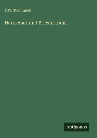 Herrschaft und Priesterthum
