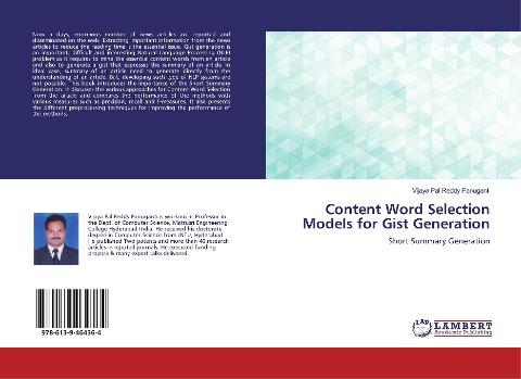 Content Word Selection Models for Gist Generation