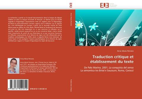 Traduction critique et établissement du texte