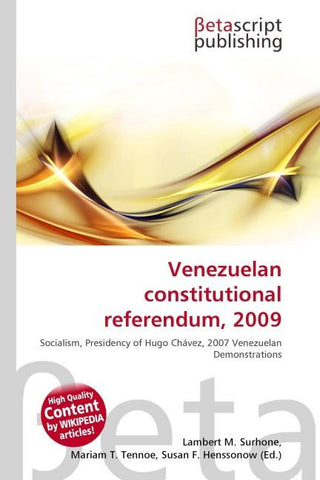 Venezuelan constitutional referendum, 2009