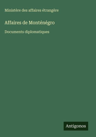 Affaires de Monténégro