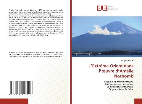 L¿Extrême-Orient dans l¿¿uvre d¿Amélie Nothomb