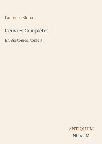 Oeuvres Complètes
