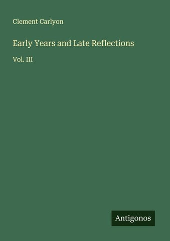 Early Years and Late Reflections
