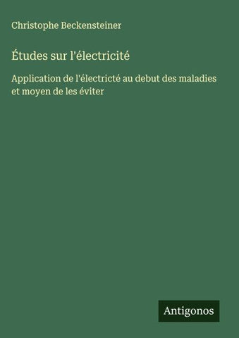 Études sur l'électricité