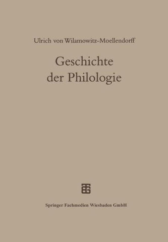 Geschichte der Philologie