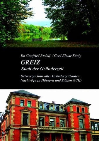 GREIZ - Stadt der Gründerzeit (Band VIII)