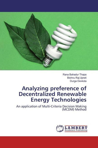 Analyzing preference of Decentralized Renewable Energy Technologies