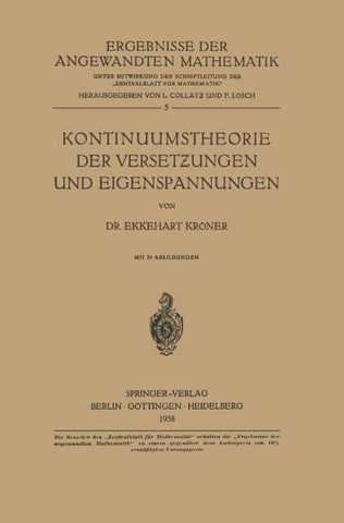 Kontinuumstheorie der Versetzungen und Eigenspannungen