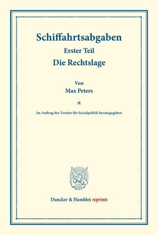 Schiffahrtsabgaben.