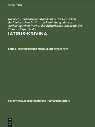 Ergebnisse der Ausgrabungen 1966-1973
