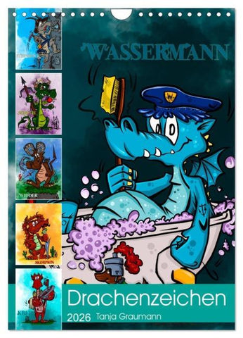 Drachenhoroskop 2026 (Wandkalender 2026 DIN A4 hoch), CALVENDO Monatskalender