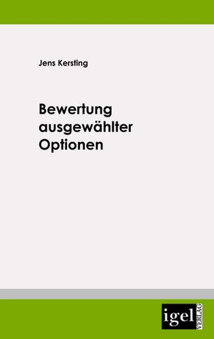 Bewertung ausgewählter Optionen