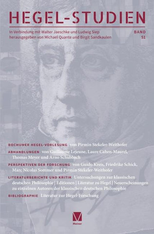 Hegel-Studien Band 51
