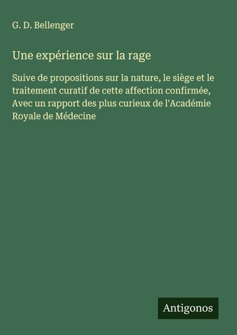 Une expérience sur la rage