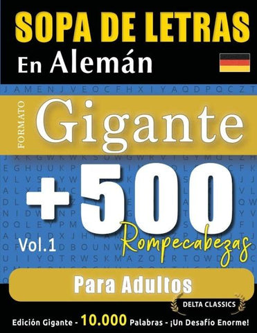 SOPA DE LETRAS EN ALEMÁN FORMATO GIGANTE