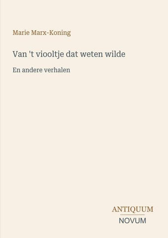 Van 't viooltje dat weten wilde
