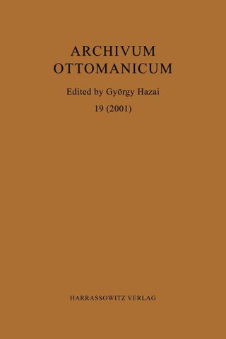 Archivum Ottomanicum 19 (2001)