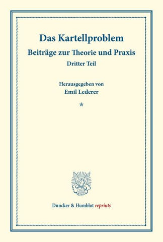 Das Kartellproblem.