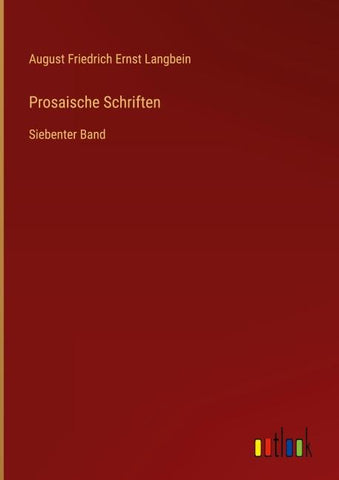 Prosaische Schriften