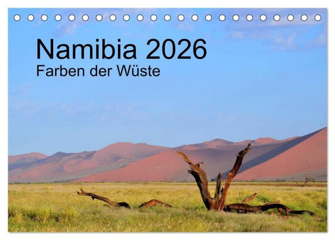 Namibia 2026 Farben der Wüste (Tischkalender 2026 DIN A5 quer), CALVENDO Monatskalender