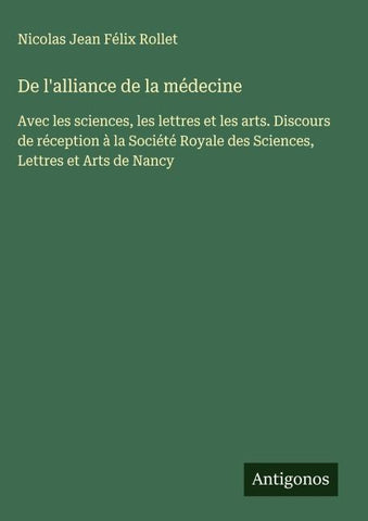 De l'alliance de la médecine