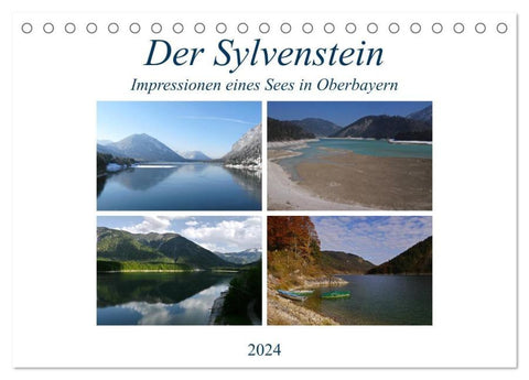 Der Sylvenstein - Impressionen eines Sees in Oberbayern (Tischkalender 2026 DIN A5 quer), CALVENDO Monatskalender