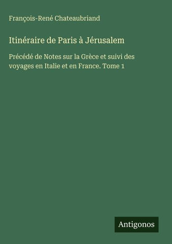 Itinéraire de Paris à Jérusalem