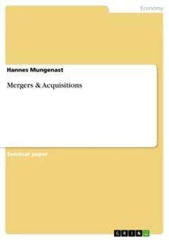 Mergers & Acquisitions