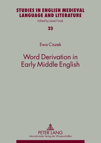 Word Derivation in Early Middle English